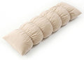 Ailuteie Pat. Pend. Long Body Pillow for Adults, Side Sleeper Bed Pillow with Segmented Design and Soft Velvet Washable Pillowcase (Beige,…