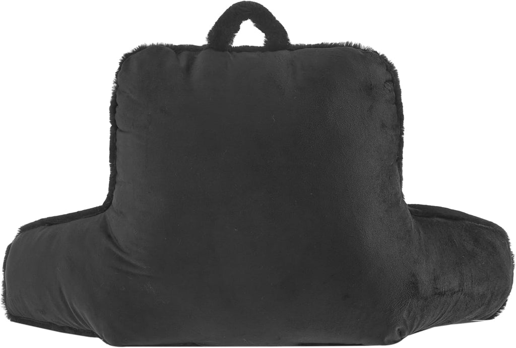 Urban Lifestyle Rabbit Faux Fur Backrest Pillow, Black