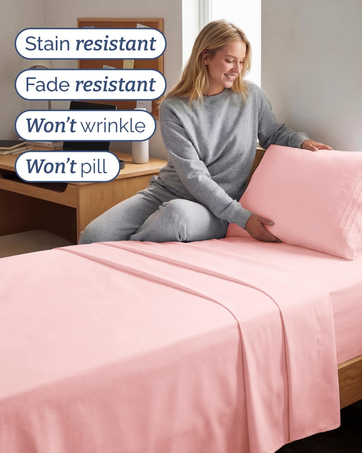 Twin XL Size 3 Piece Sheet Set - Comfy Breathable & Cooling Sheets - Hotel Luxury Bed Sheets for Women & Men - Deep Pockets, Easy-Fit…