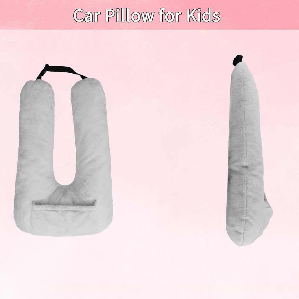 Car Pillow for Kids & Adults, U-Shaped Soft Car Travel Pillow for Sleeping, Head & Neck Support Pillow for Car Seat, Ideal for Road Trips…