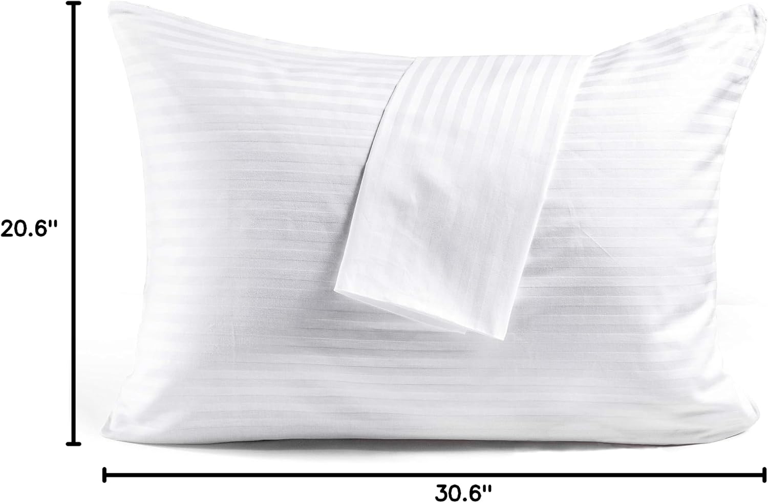 Faunna 600TC 100% Cotton Pillow Protectors, Queen Size (20x30), 6 Pack, Oeko-TEX Certified, Hotel Grade Pillow Cover with Silent Zipper, Zi…