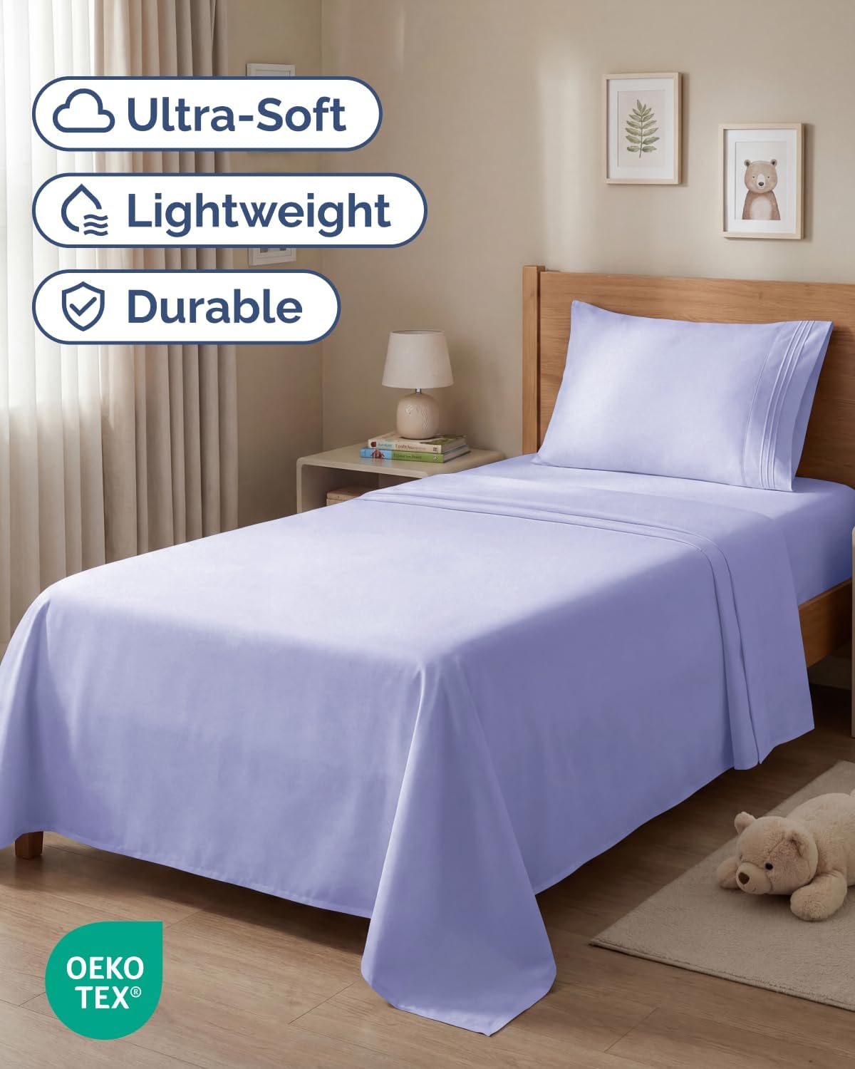Twin Size 3 Piece Sheet Set - Comfy Breathable & Cooling Sheets - Hotel Luxury Bed Sheets for Women & Men - Deep Pockets, Easy-Fit, Extra…