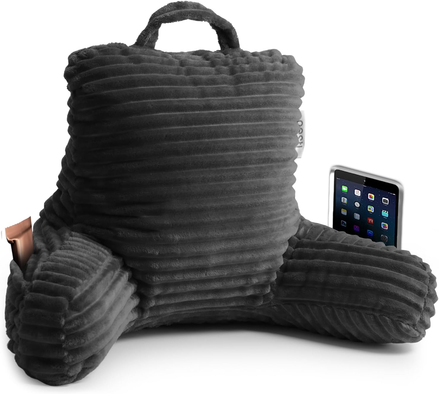 Nestl Reading Pillow for Kids & Teens with Shredded Memory Foam, Luxe Cut Plush Backrest Pillows for Reading and Gaming, for use on…