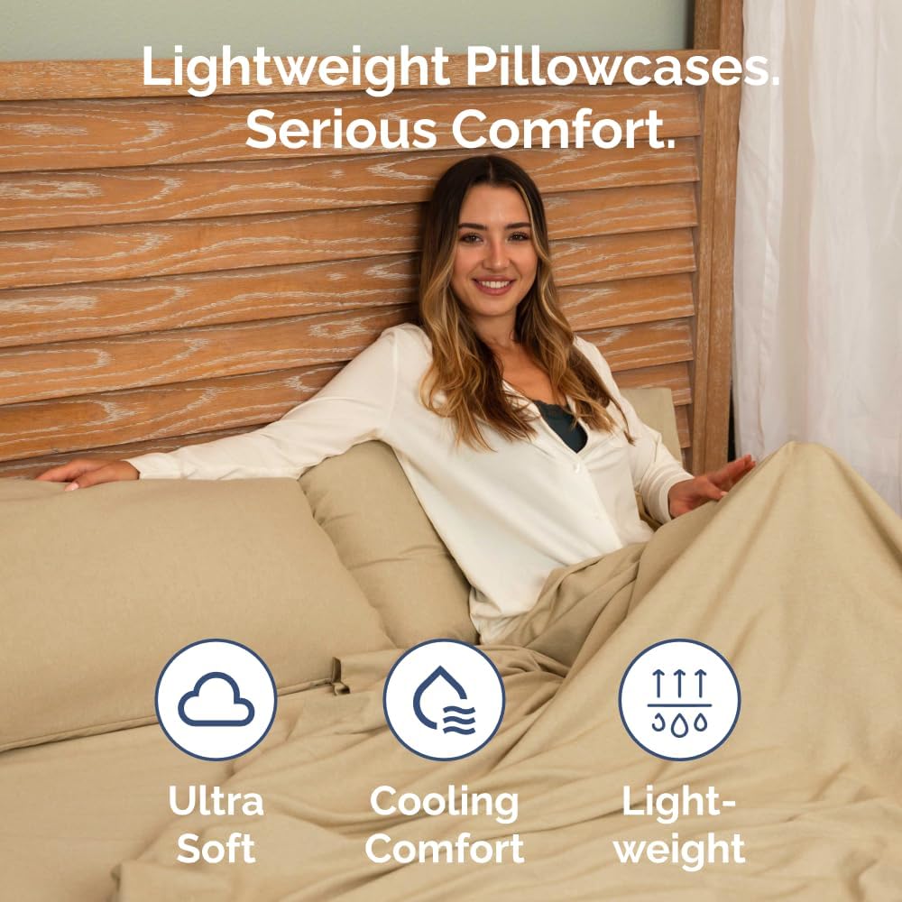 King Standard Pillow Cases Set of 2 - Ultra-Soft Hotel Quality Pillowcase Covers - Comfy, Cozy & Fade Free - Wrinkle Resistant - Machine…