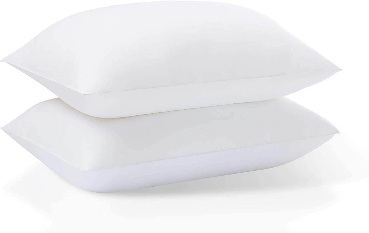 Acanva Basic Bed Pillow Soft Rest Cushion Stuffer for Sleeping, Queen, White 2 Count