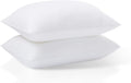 Acanva Basic Bed Pillow Soft Rest Cushion Stuffer for Sleeping, King, White 2 Count
