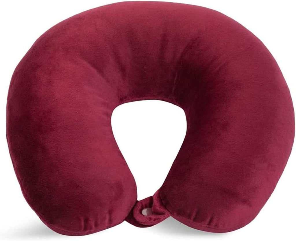 WorldsBest Wolf Essentials Adult Cozy Soft Microfiber Neck Pillow for Travel – Compact, Machine Washable - Perfect for Airplane, Car, or Ho…