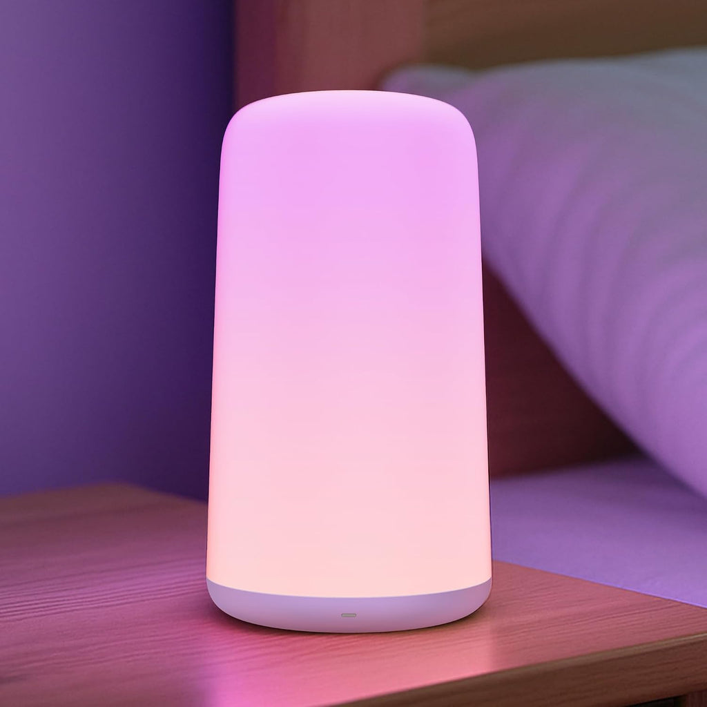 Zuzukid Night Light for Kids, Portable Baby Night Light, 5 Color Temperatures & Stepless Dimming, 8 RGB Colors, Rechargeable Nursery Night…