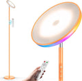 Wowlumenofficial UFO LED Torchiere Floor Lamp with RGB Ambient Light, 42W 3700LM Bright Dimmable Sky Lamp,71in Modern Tall Standing Lamp wi…