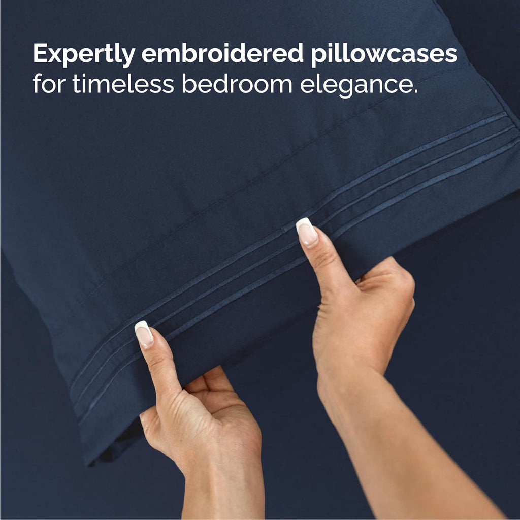 Cal King Size 4 Piece Sheet Set - Comfy Breathable & Cooling Sheets - Hotel Luxury Bed Sheets for Women & Men - Deep Pockets, Easy-Fit…