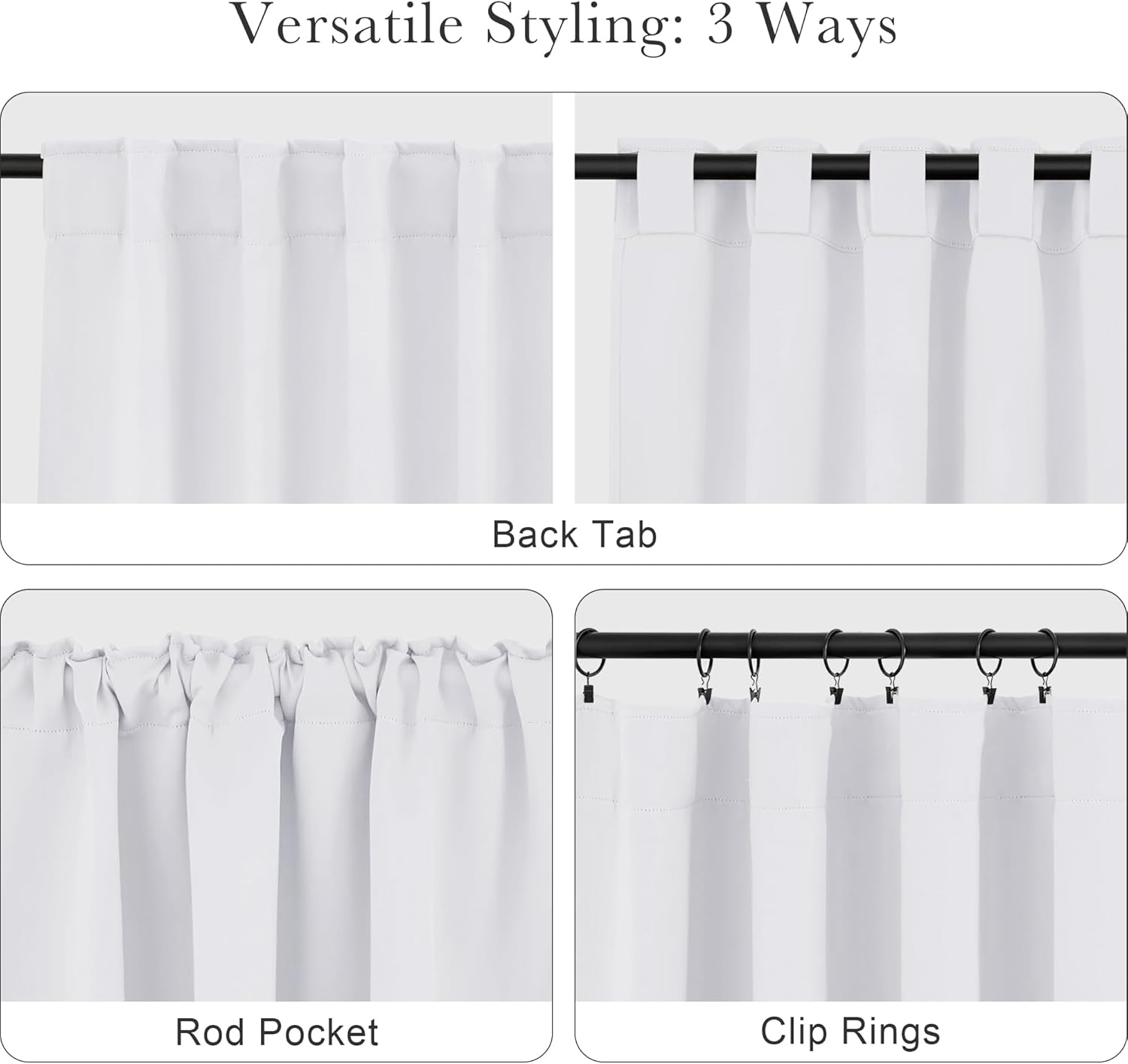 Ponydance PONY DANCE Bedroom Window Curtains - Home Decor Thermal Curtain Panels Room Darkening Back Tab/Rod Pocket Window Covering Energy…