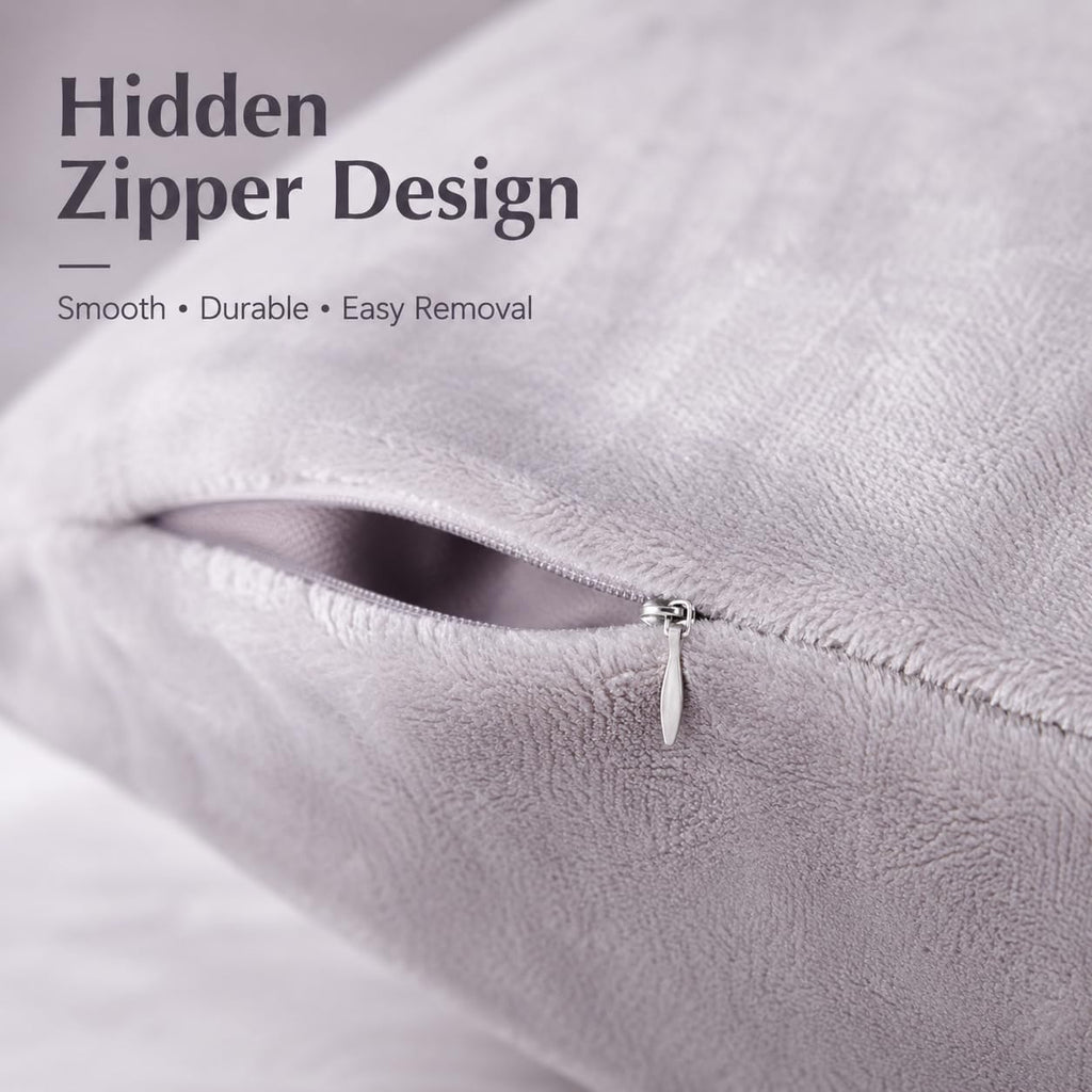 Evolive Body Pillow Cover 21"x54", Ultra Soft Plush Body Pillowcase with Hidden Zipper, Cozy Fluffy Long Pillow Case for Side Sleepers, Pre…