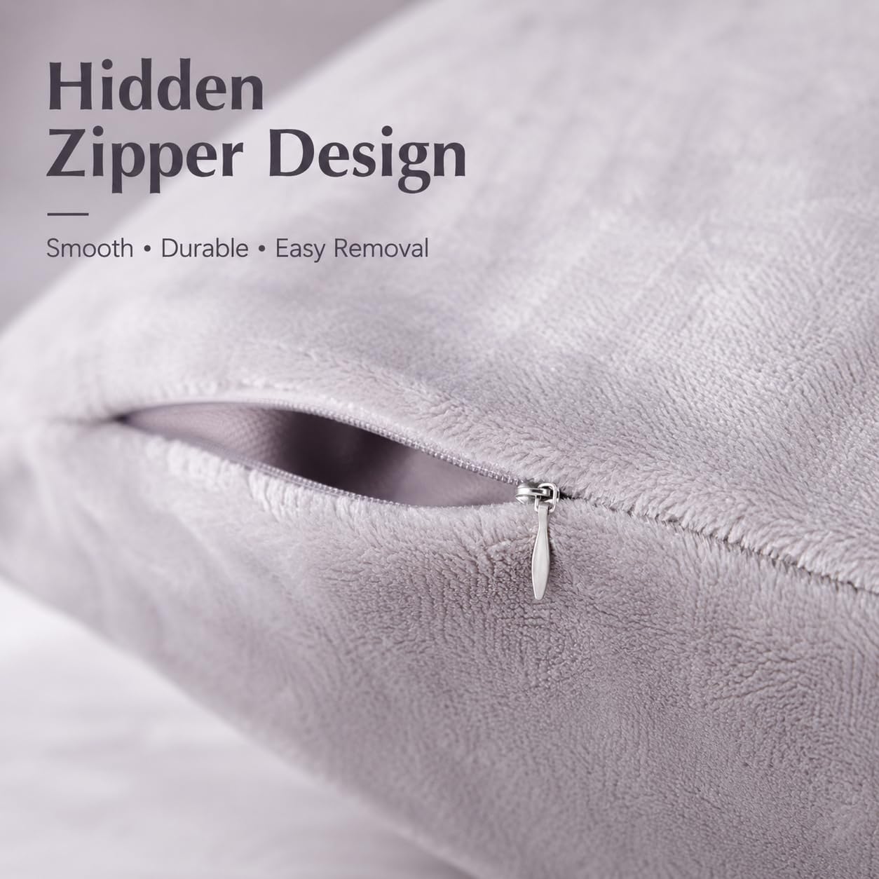 Evolive Body Pillow Cover 21"x54", Ultra Soft Plush Body Pillowcase with Hidden Zipper, Cozy Fluffy Long Pillow Case for Side Sleepers, Pre…