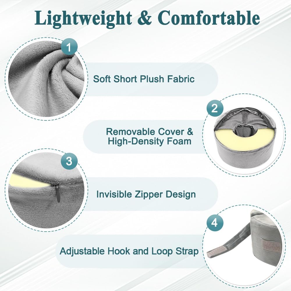 Foot Support Pillows Ankle Foot Elevation Pillow Heel Protectors for Sleeping Ankle Wedge Protector Bed Sore Cushion Foot Rest Pillow…