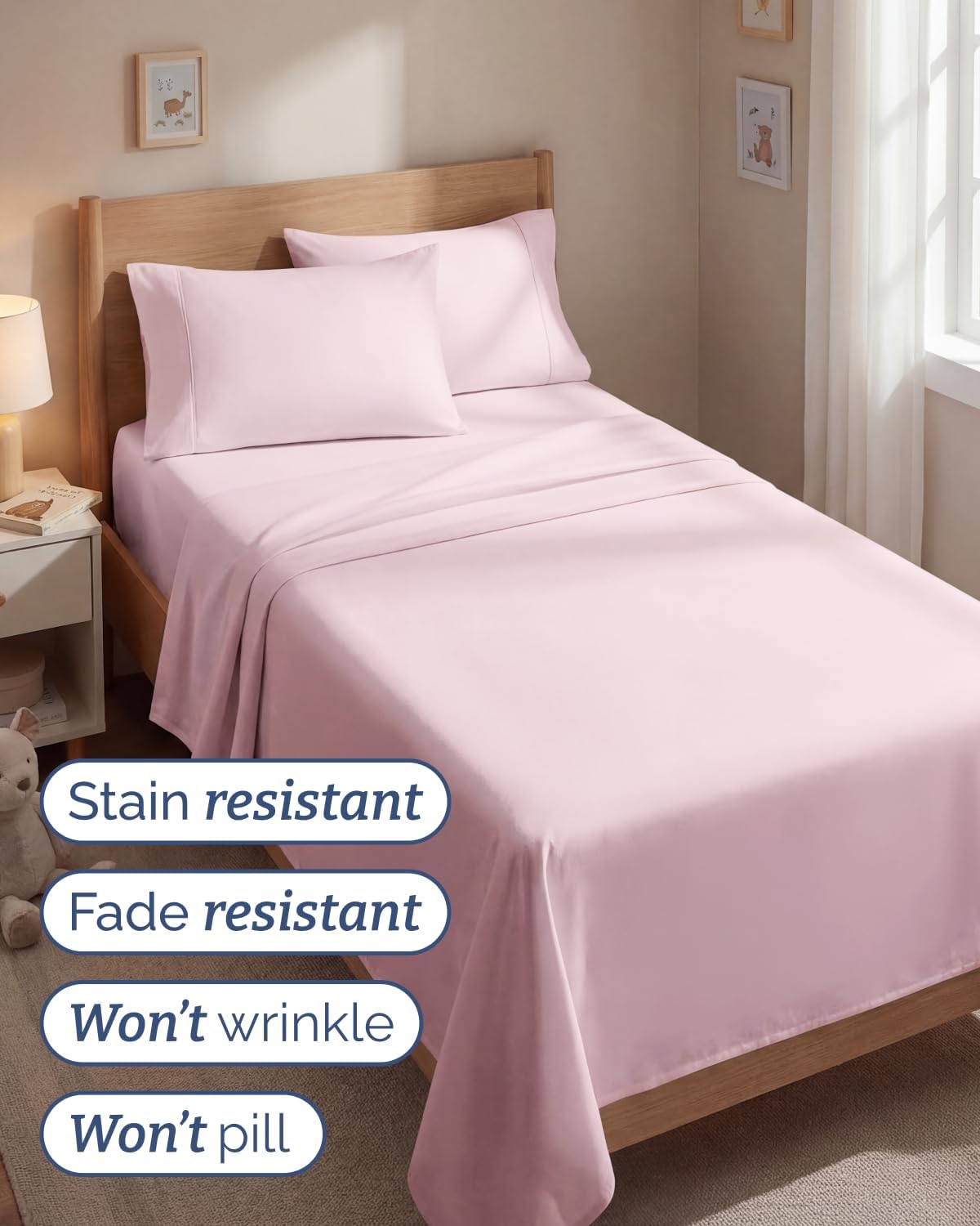Twin 4 Piece Sheet Set - Comfy, Breathable & Cooling - Soft Hotel Luxury Bedding for Women, Men, Kids, Teens and Children - 1 Flat & 1…