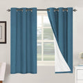 H.VERSAILTEX 100% Blackout Curtains for Bedroom Thermal Insulated Linen Textured Curtains Heat and Full Light Blocking Drapes Living Room…