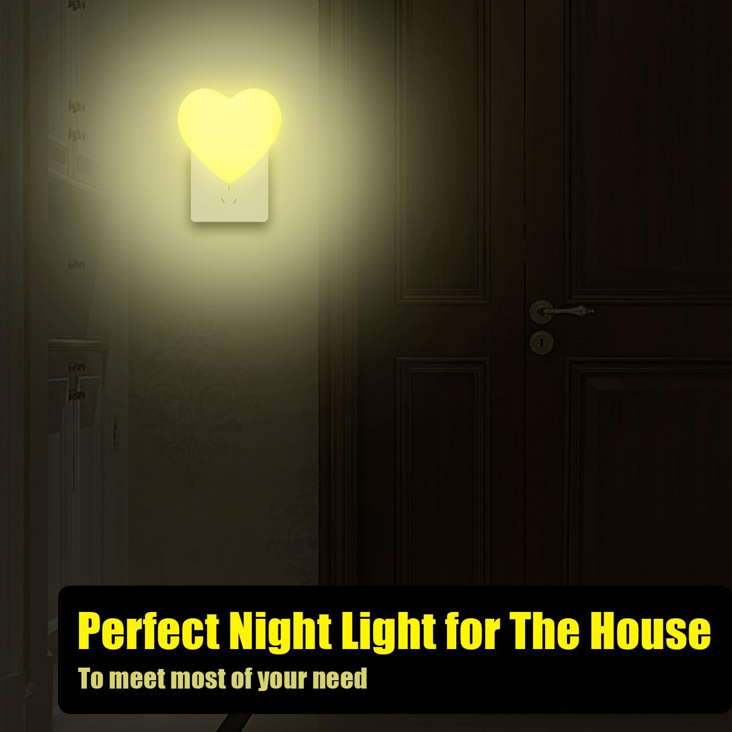 INZU Night Lights Plug into Wall, LED Night Light for Kids, Cute Nightlight with Auto Dusk to Dawn Sensor, LED Nightlight with Soft Warm…