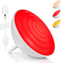 BOHON Red Light Night Light with Timer, 3 Color Modes 10 Brightness Dimmer Red Light Reading Light, 660nm Red Night Lights for Sleep…
