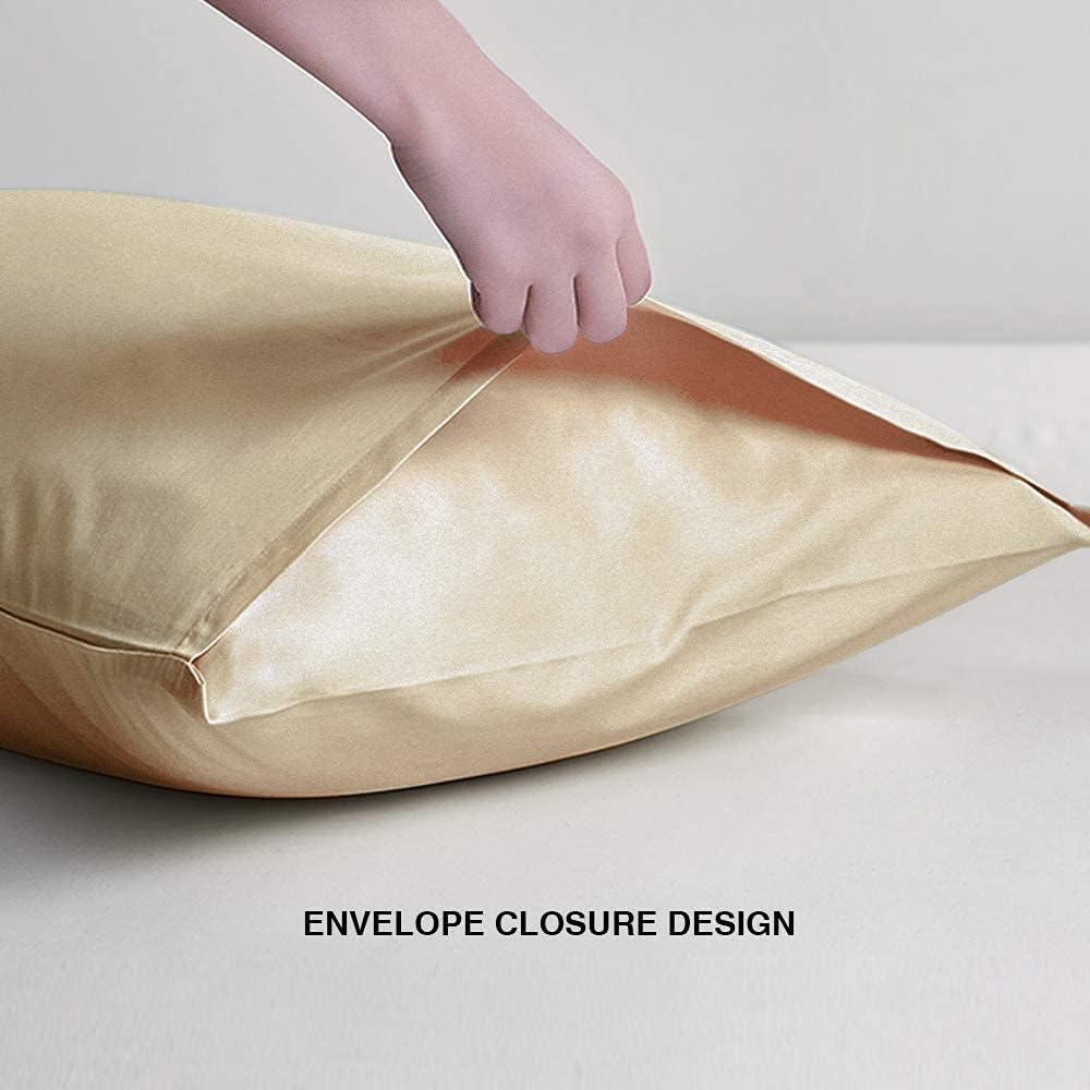 FLXXIE King Pillow Cases Set of 2, Soft Microfiber Pillow Covers with Envelope Closure, Wrinkle, Fade and Stain Resistant Pillowcases…