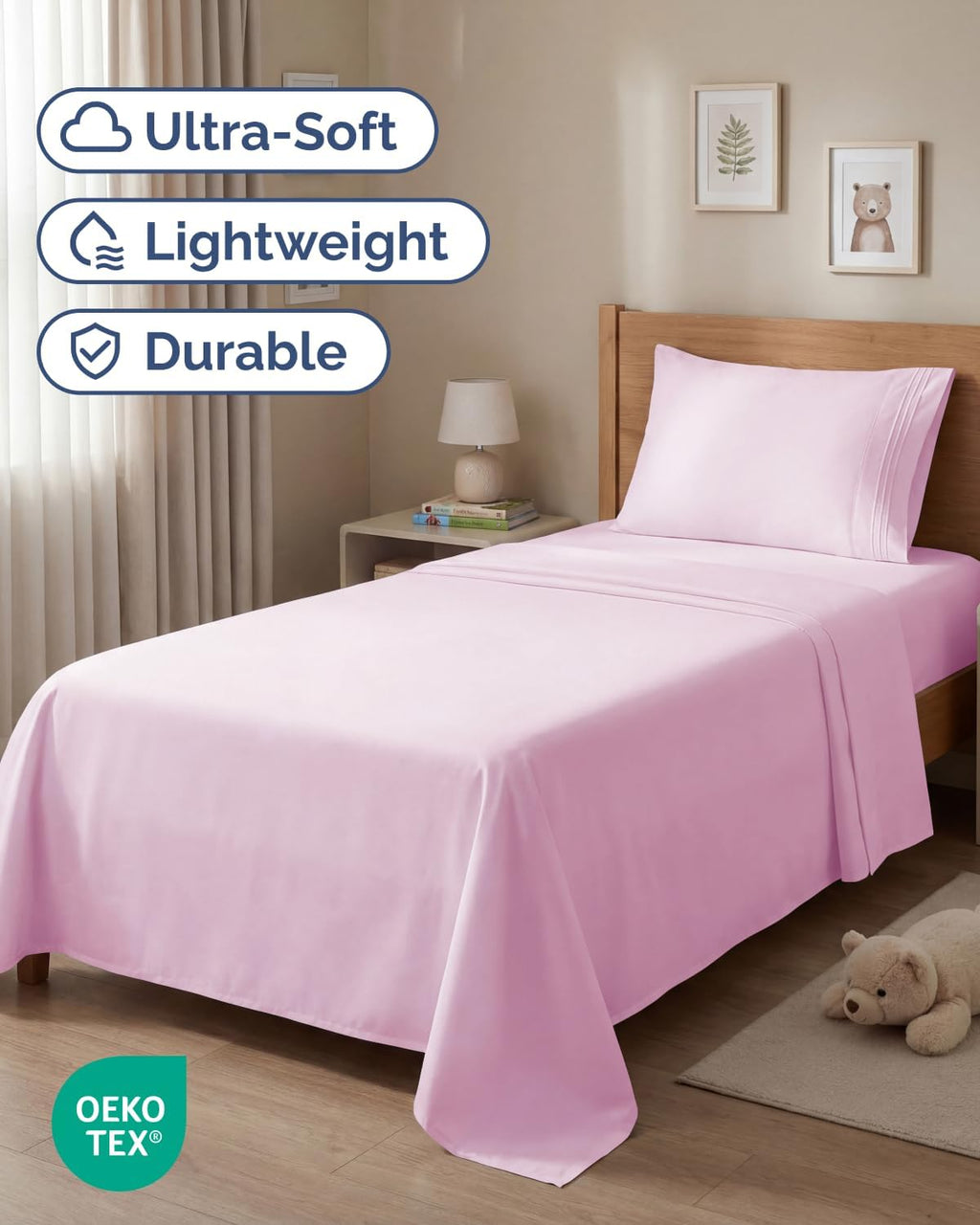 Twin Size 3 Piece Sheet Set - Comfy Breathable & Cooling Sheets - Hotel Luxury Bed Sheets for Women and Men - Deep Pockets, Easy-Fit…