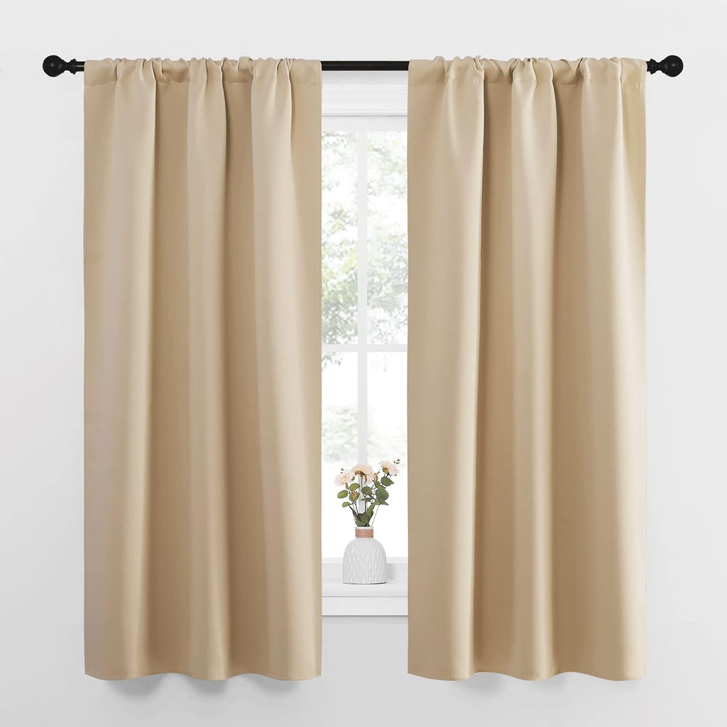 NICETOWN Blackout Room Darkening Curtains - Home Decoration Light & Noise Reducing Thermal Insulated Window Draperies with Rod Pocket Top…