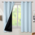 BGment Baby Blue 100% Blackout Curtains for Nursery Bedroom 63 Inch Length 2 Panels, Thermal Insulated Full Light Blocking Grommet Noise Ca…