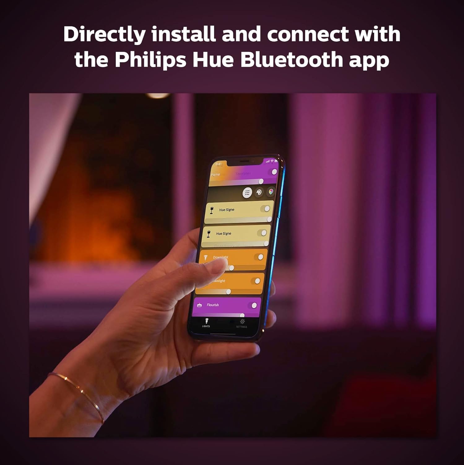 Philips Hue Iris Smart Table Lamp, Gold - White and Color Ambiance LED Color-Changing Light - 1 Pack - Control with Hue App - Compatible…