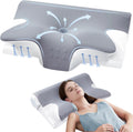 ComRola Effective Cervical Neck Pillow for Sleeping, Memory Foam Pillows for Neck Support, Odorless Contour Side Pillow, Ergonomic Bed Pill…