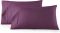HCCollection HC Collection Queen Pillow Cases Set of 2- Microfiber, Extra Soft Pillowcases - easy maintenance & Machine Washable - Purple…