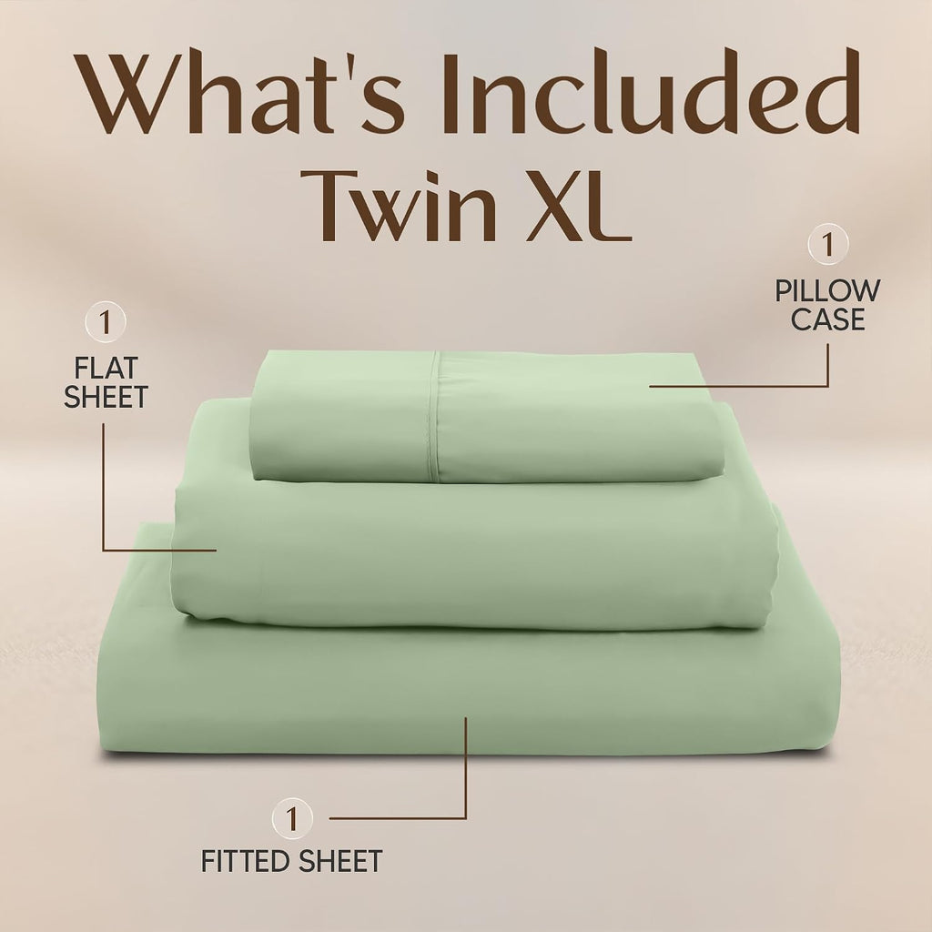 Utopiabedding Utopia Bedding Twin XL Sheet Set – 3 Piece Bed Sheets for Twin XL Size Bed, Soft and Breathable Microfiber, Includes 1 Fitted…