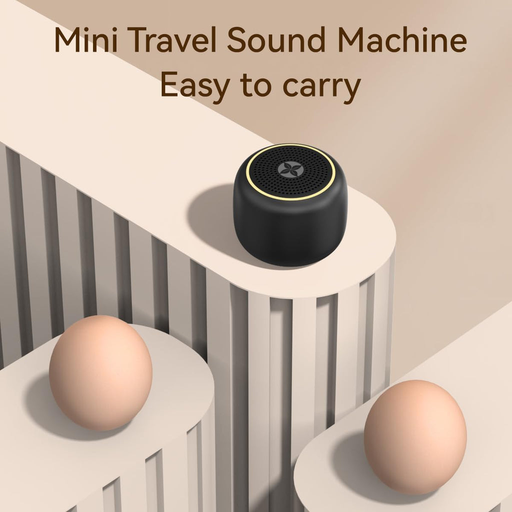 Portable Sound Machine Small Mini White Noise Machine Brown Noise 30 Soothing Sounds Rechargeable Speaker Block Noise 4 Memory Function…