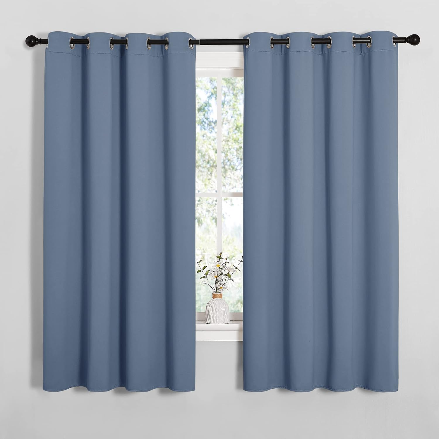 NICETOWN Blackout Curtains for Kitchen Window, Sound & Heat & Cold Reducing Curtains & Drapes for Kids Bedroom, Home Decoration Draperies…