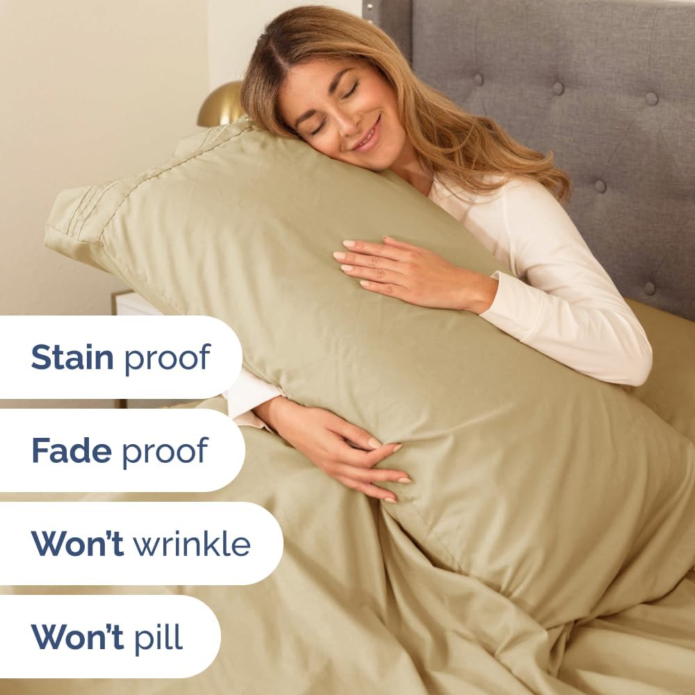 Flex Top Split Head King 4 Piece Sheet Set - Ultra-Soft, Breathable & Cooling Bed Sheets Set - Hotel Luxury Bedding for Women & Men with…