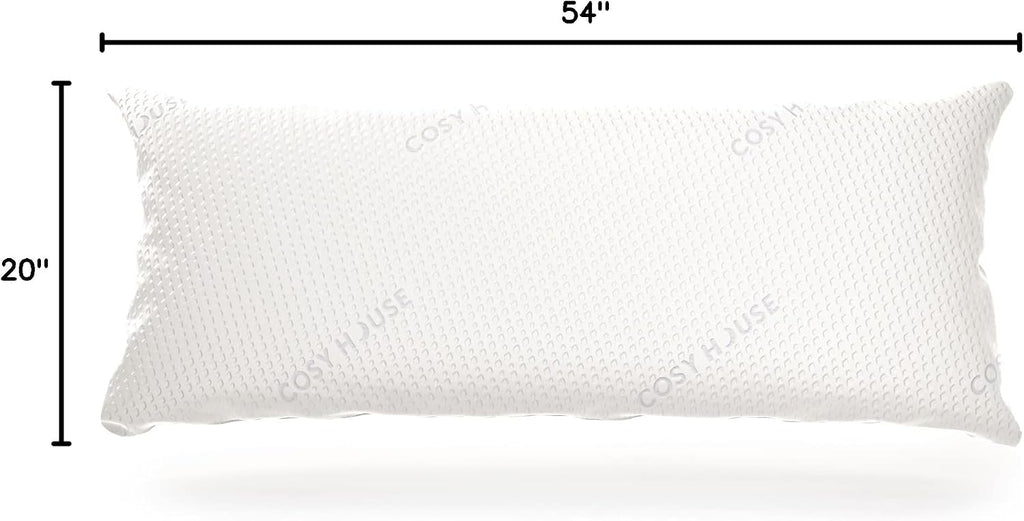 Cosy House Collection Luxury Rayon Derived from Bamboo Body Pillow for Side & Back Sleepers -Supportive, Soft, Fluffy, & Quality Long…