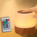 Nursery Night Light for Kids, USB Rechargeable Small Desk Lamp,13 RGB Colors & 4 Brightness & 1 Remote, Touch Bedside Cordless Table…