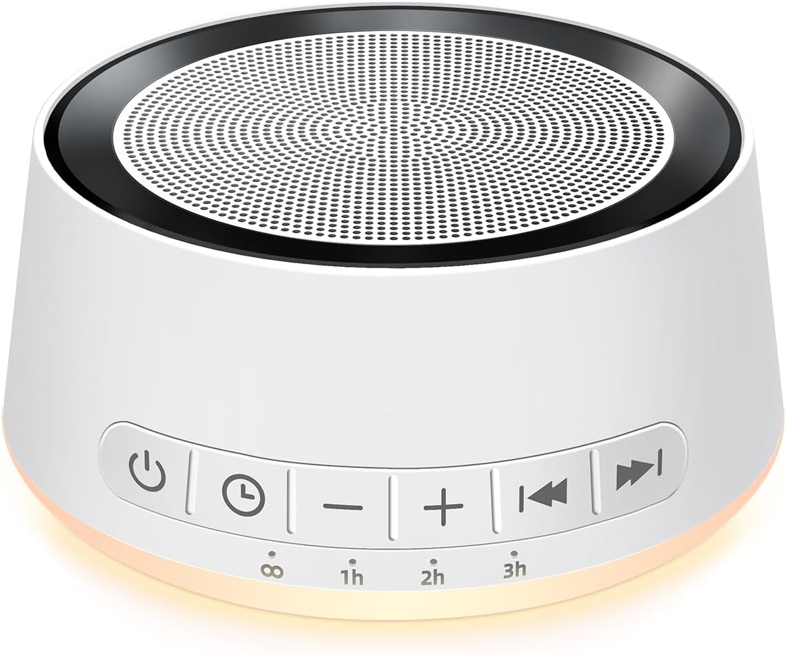 SoundMe Sound Machine Night Light White Noise Machine with 30 Soothing Sounds 12 Colors Night Light Sleep Machine for Baby Kids Adults Brow…