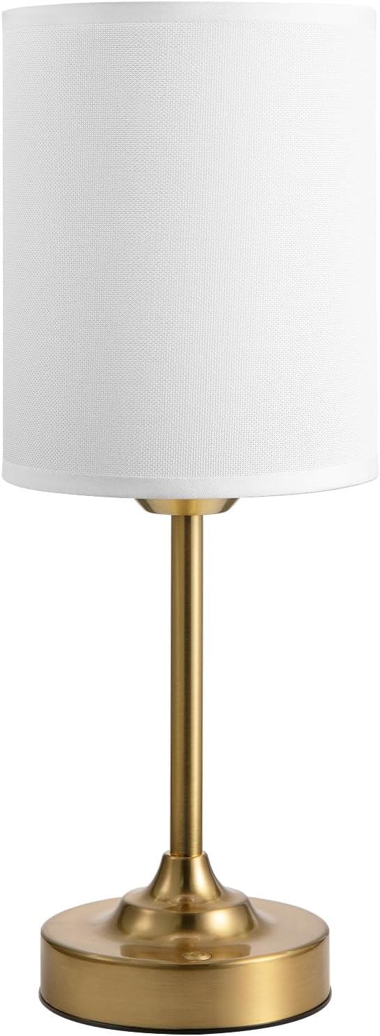 Touch Control Cordlss Table Lamp, USB-C Rechargeable Lamp with Stepless Dimming, 4000mAh Battery Operated Vintage Bedside Lamp for…