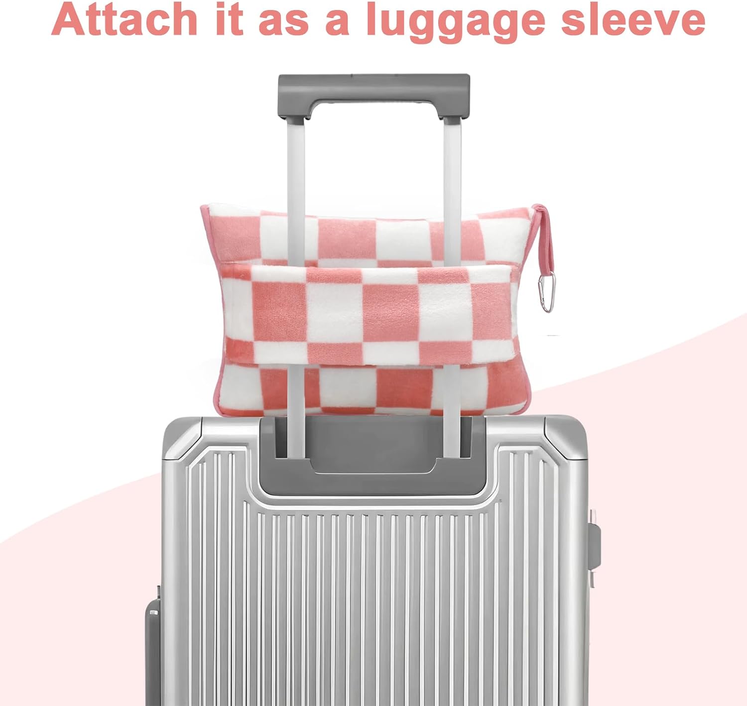 JungleStar Travel Blanket and Pillow Compact, Soft 2 in 1 Airplane Blanket with Soft Bag Pillowcase, Hand Luggage Sleeve and Backpack Clip (…