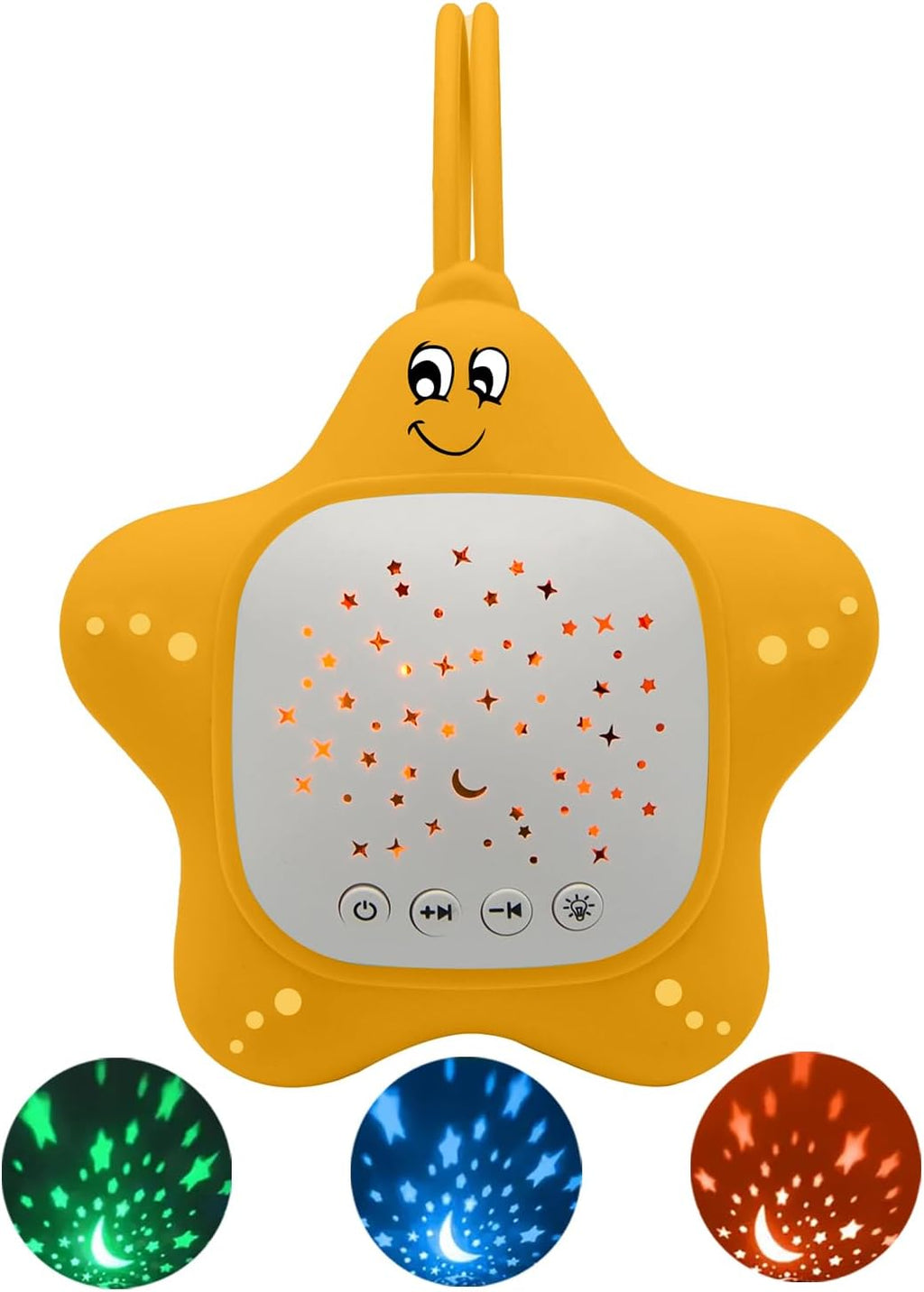 Junificent Portable White Noise Machine for Baby | Music Lullaby Sound Machine with Star Projector for Nursery, Home, Travel | Gi…