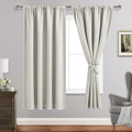 Jiuzhen Blackout Curtains for Bedroom - Thermal Insulated Room Darkening Noise Reducing, 52 x 63 Inch Length Curtains for Living Room, Set…