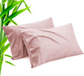 TELUS Pink Pillow Cases Standard Size 2 Pack, Bamboo Rayon Cooling Pillowcases with Envelope Closure, Cool Breathable Pillow Cover for…