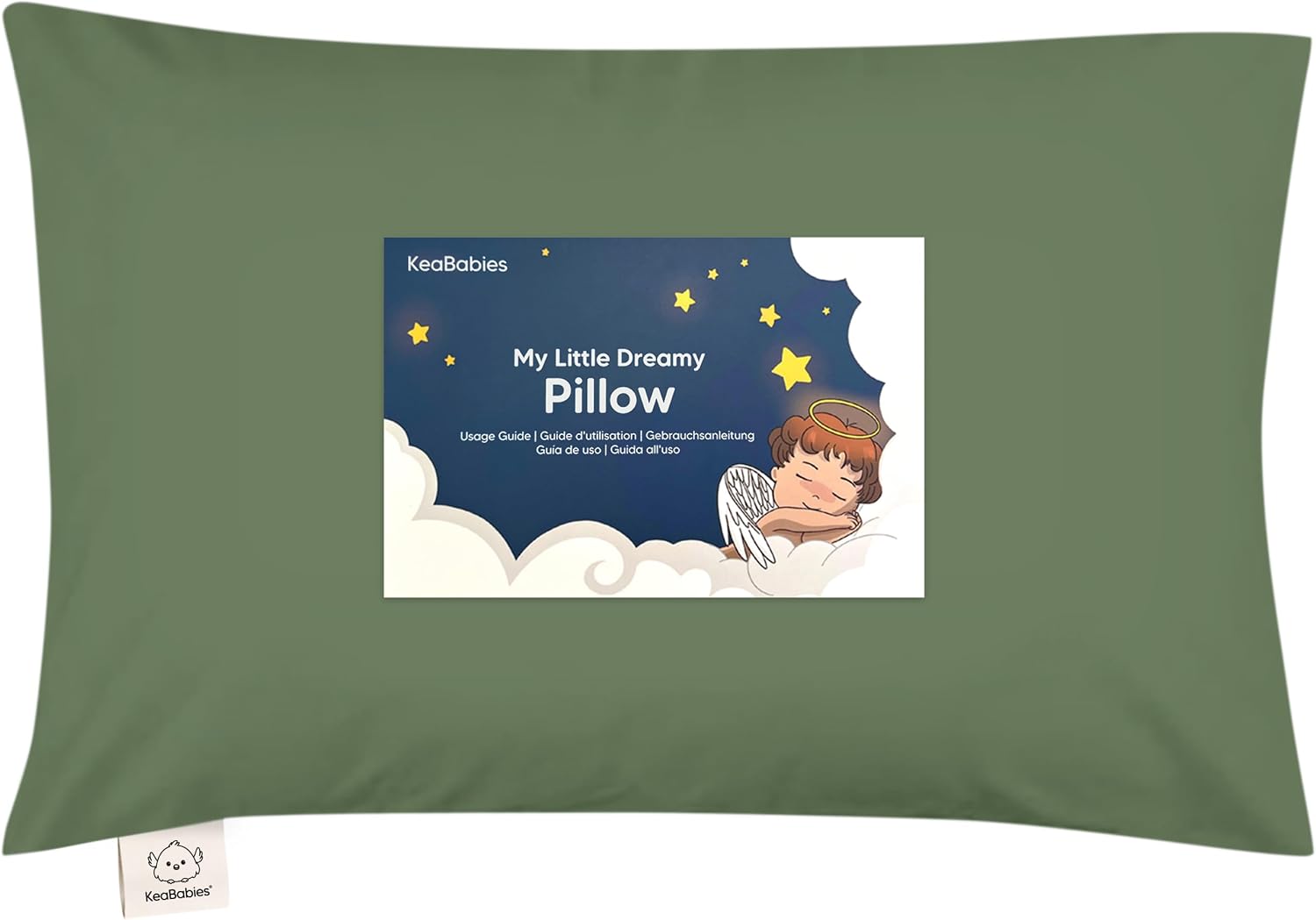 Toddler Pillow with Pillowcase - 13x18 My Little Dreamy Kids Travel Bed Pillows for Sleeping, Organic Cotton Small Pillowcase, Soft &…