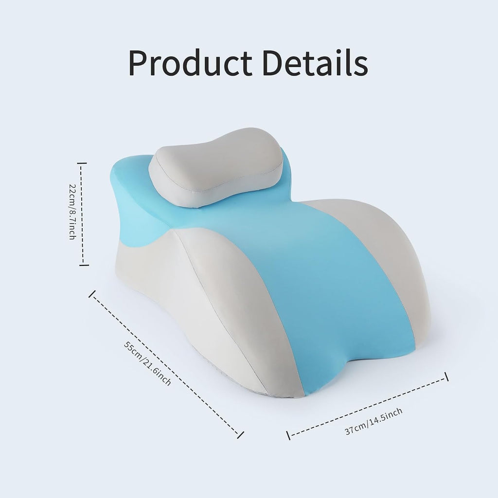 YouBath Reading Prone, Memory Foam Ergonomic Wedge Pillow for Bed Sitting Up Prone Pillow Face Down Sleep, Resting, Relaxing Back, with Rem…