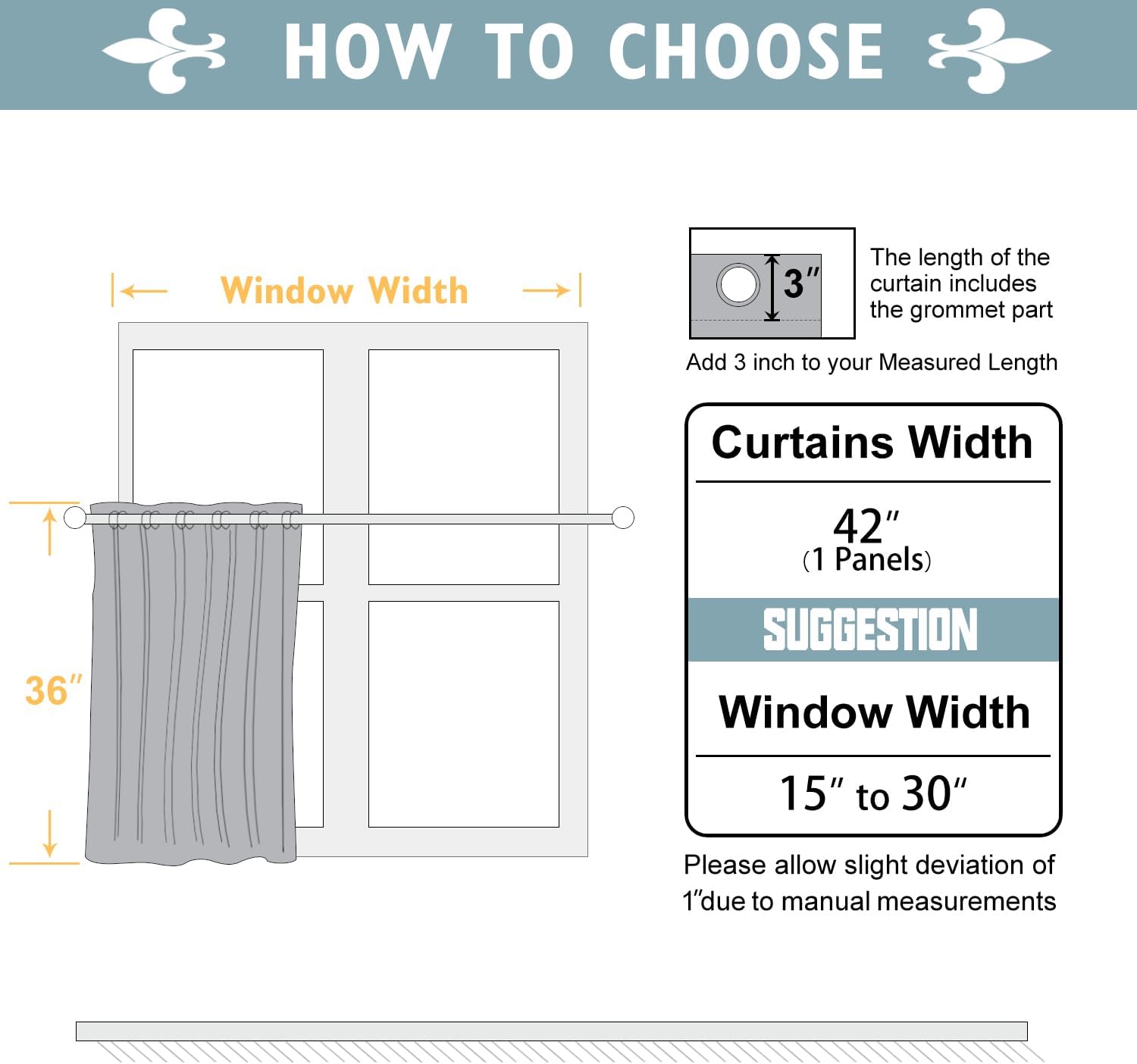 ChrisDowa Blackout Curtains 36 Inches Long for Living Room, Grommet Thermal Insulated Room Darkening Curtains for Bedroom (1 Panel Set, Bei…