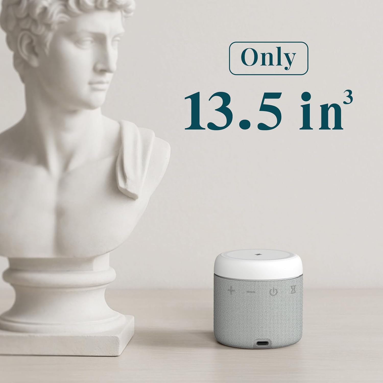 ANJANK White Noise Sound Machine with Wireless Charger Stand, 20 Soothing Sleep Sounds, 32-Levels Volume, Auto-Off Timer, Magnetic…