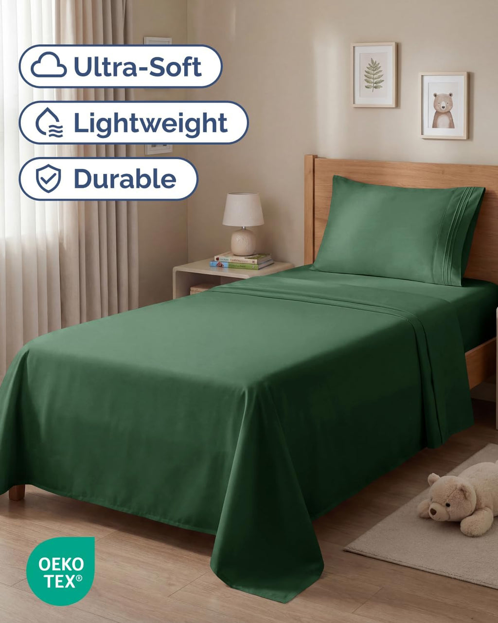 Twin Size 3 Piece Sheet Set - Comfy Breathable & Cooling Sheets - Hotel Luxury Bed Sheets for Women & Men - Deep Pockets, Easy-Fit, Soft…