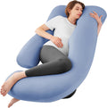 Sasttie Pregnancy Pillows for Sleeping, U Shaped Cooling Full Body Pillow with Removable Cover, Pregnant Women Must Haves, Maternity Essent…