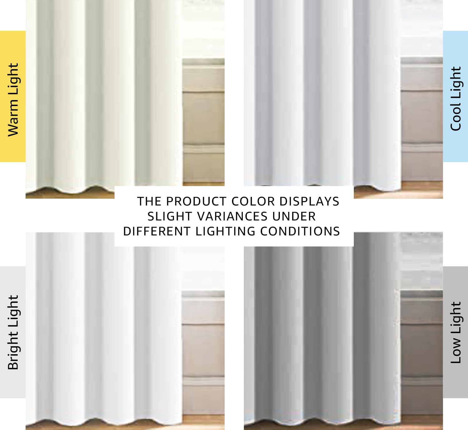 H.VERSAILTEX Pure White Curtain for Living Room Thermal Insulated Window Treatment Curtain Extra Long 108 inch Length Energy Sa…