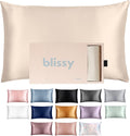 Blissy Silk Pillowcase - 100% Pure Mulberry Silk - 22 Momme 6A High-Grade Fibers - Silk Pillow Cover for Hair & Skin - Regular, Queen &…