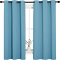 NICETOWN Window Treatment Thermal Insulated Solid Grommet Room Darkening Curtains/Drapes for Bedroom (Set of 2 Panels, 42 by 63 inches…